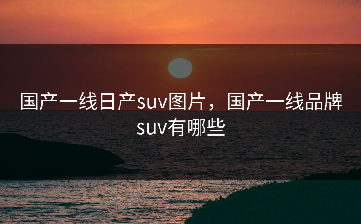 国产一线日产suv图片，国产一线品牌suv有哪些